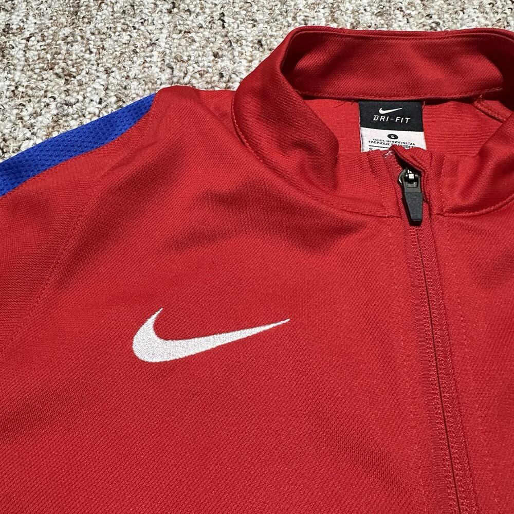 Nike Mens S Track Jacket USA Soccer National Team Zip Red - Picture 3 of 9